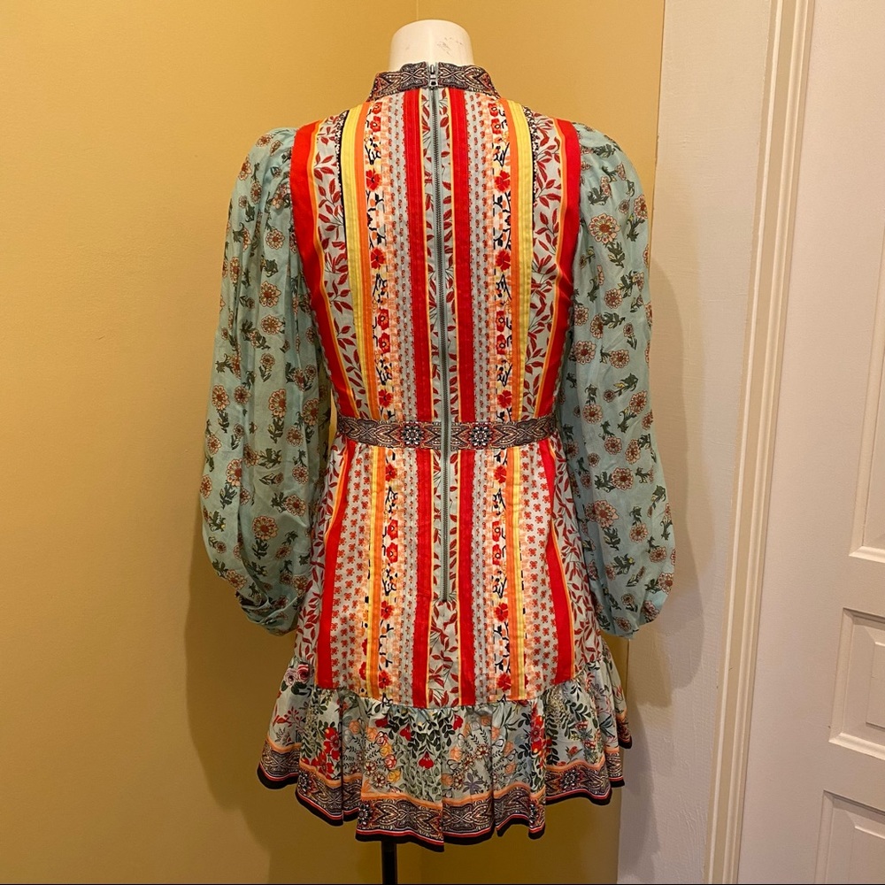 🎀SOLD🎀Alice Olivia Raya Paloma Floral Puff Sleeve Dress - Picture 11 of 12